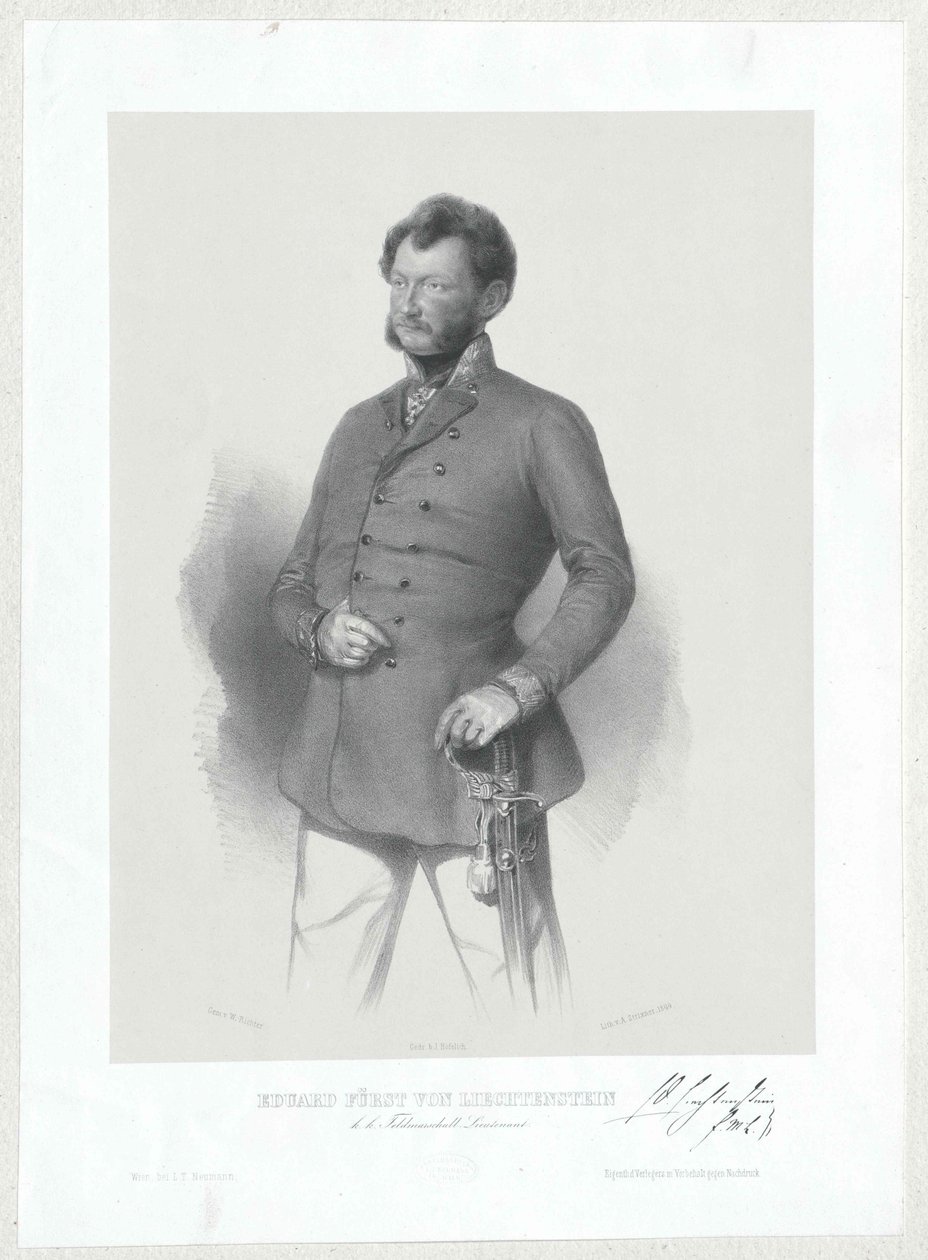 Eduard hrabě z Lichtenštejna od Artist Unknown