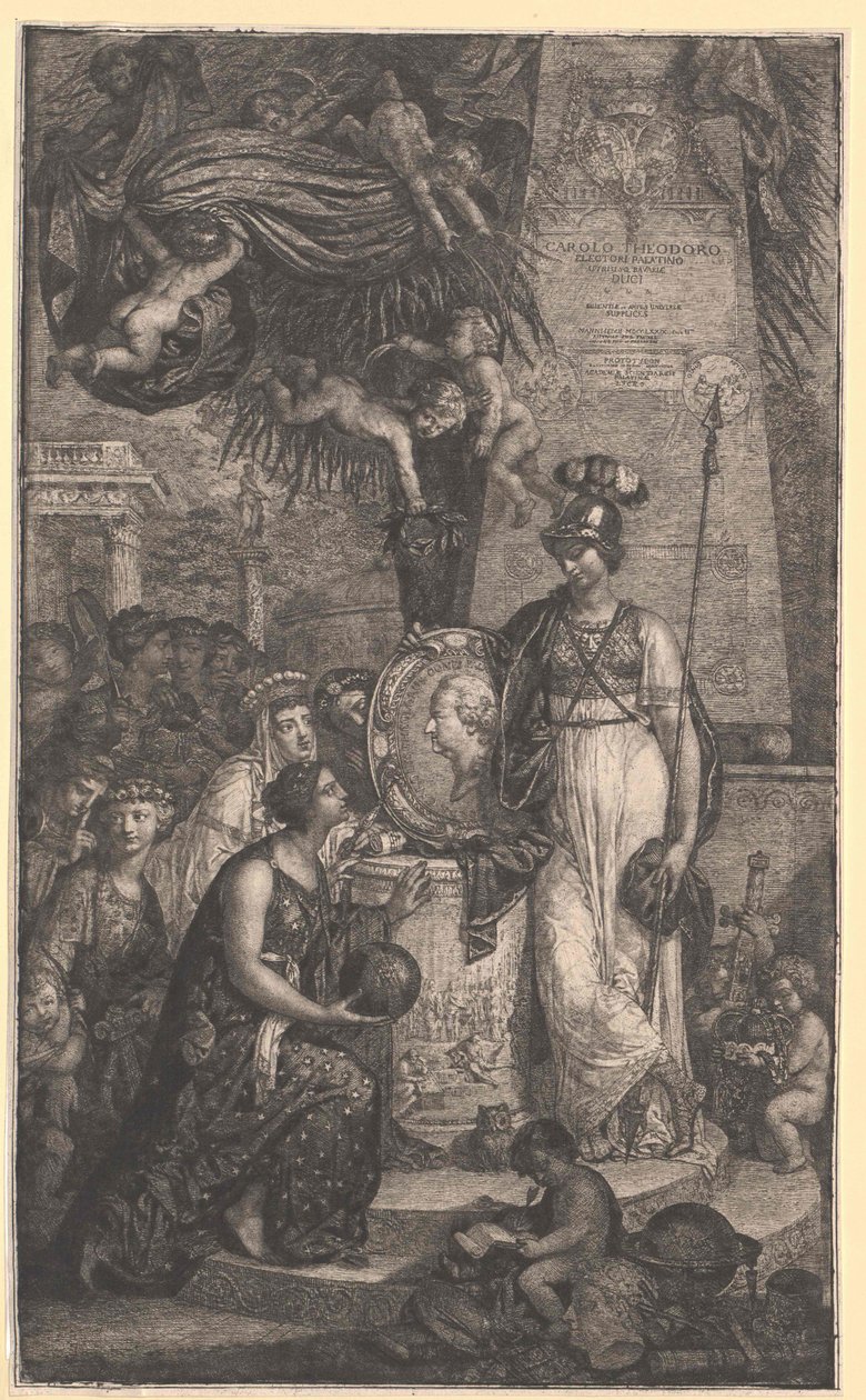 Bavorský kurfiřt Karl Theodor od Artist Unknown