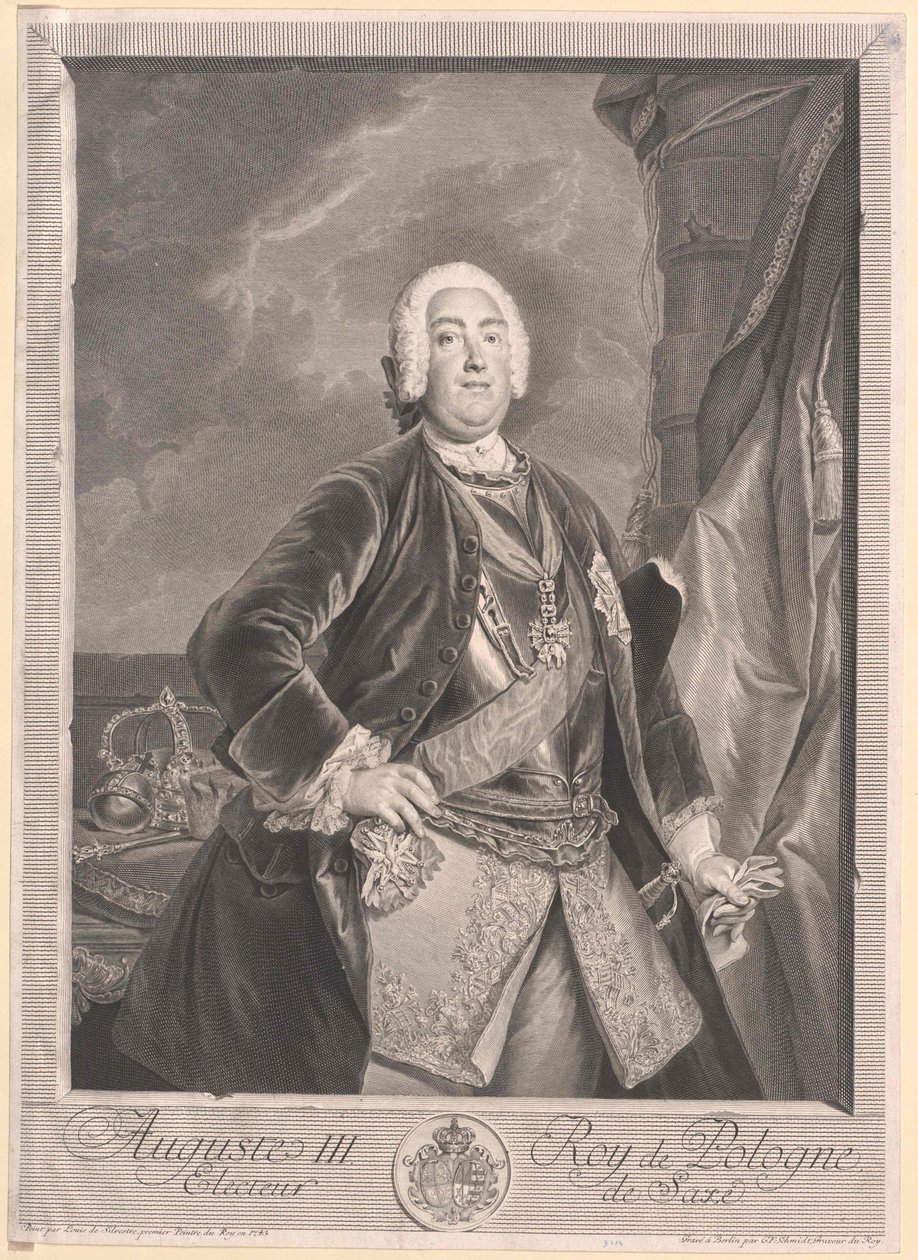 Saský kurfiřt Fridrich August II. od Artist Unknown