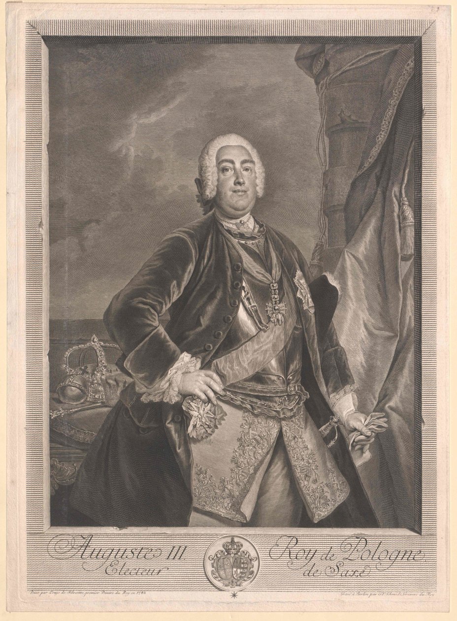Saský kurfiřt Fridrich August II. od Artist Unknown