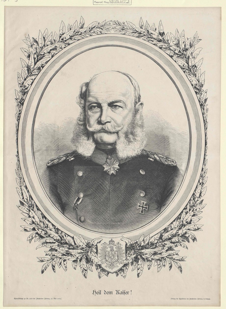 Císař Vilém I. od Artist Unknown