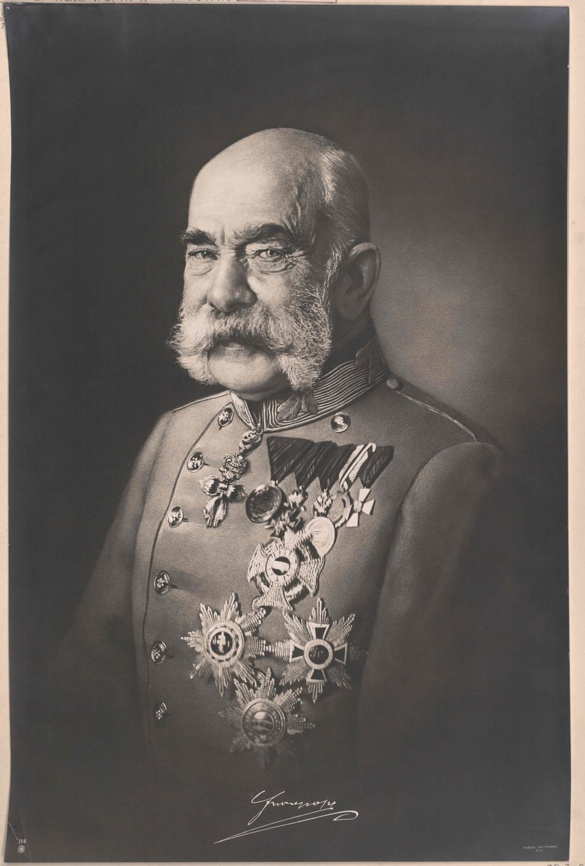 Rakouský císař František Josef I. od Artist Unknown