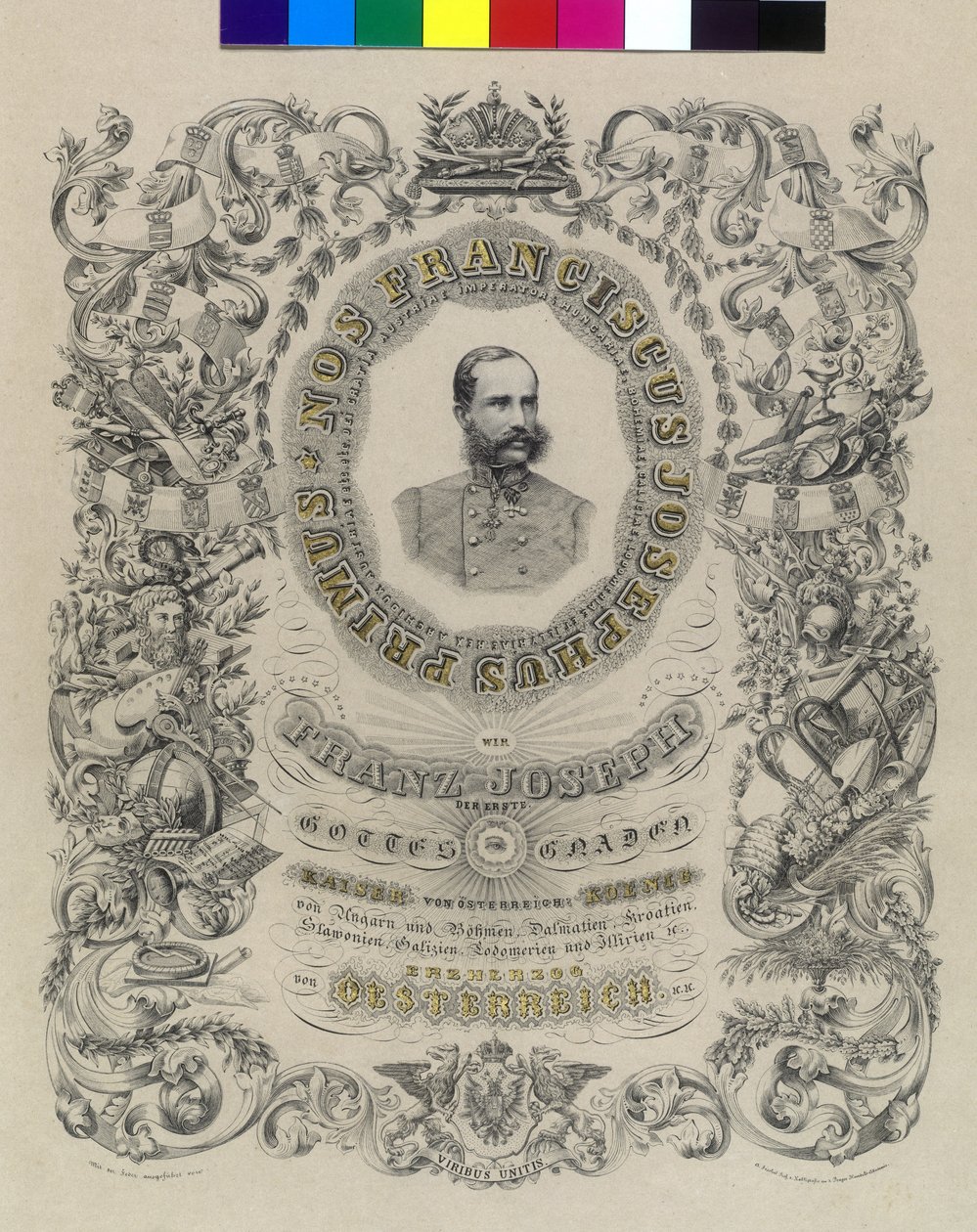 Rakouský císař František Josef I. od Artist Unknown