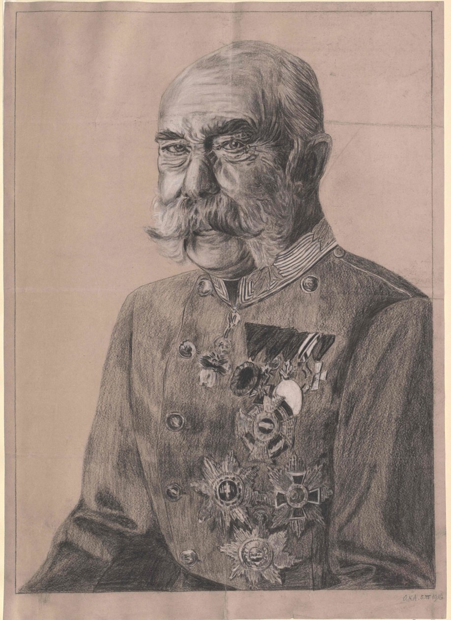 Rakouský císař František Josef I. od Artist Unknown