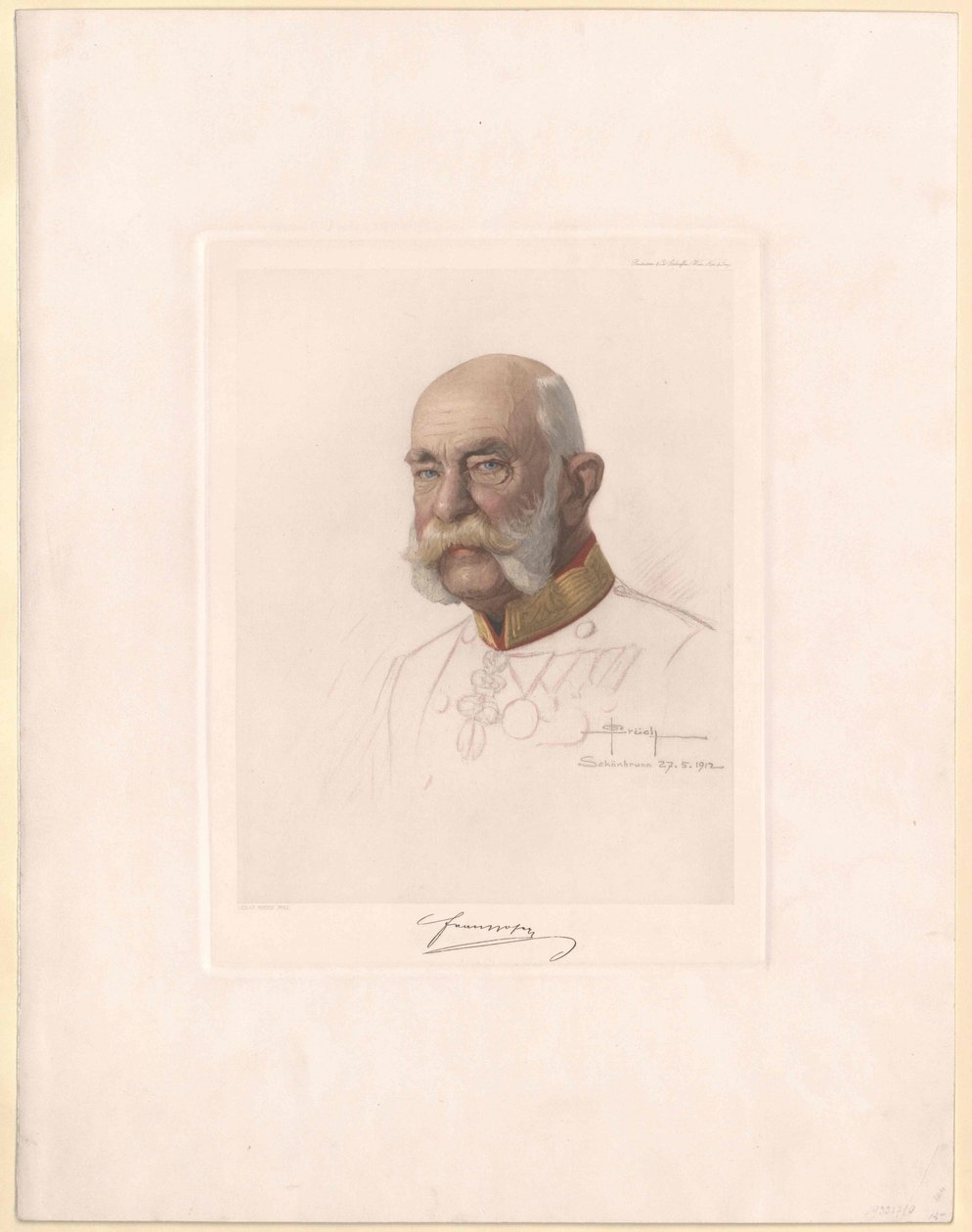 Rakouský císař František Josef I. od Artist Unknown