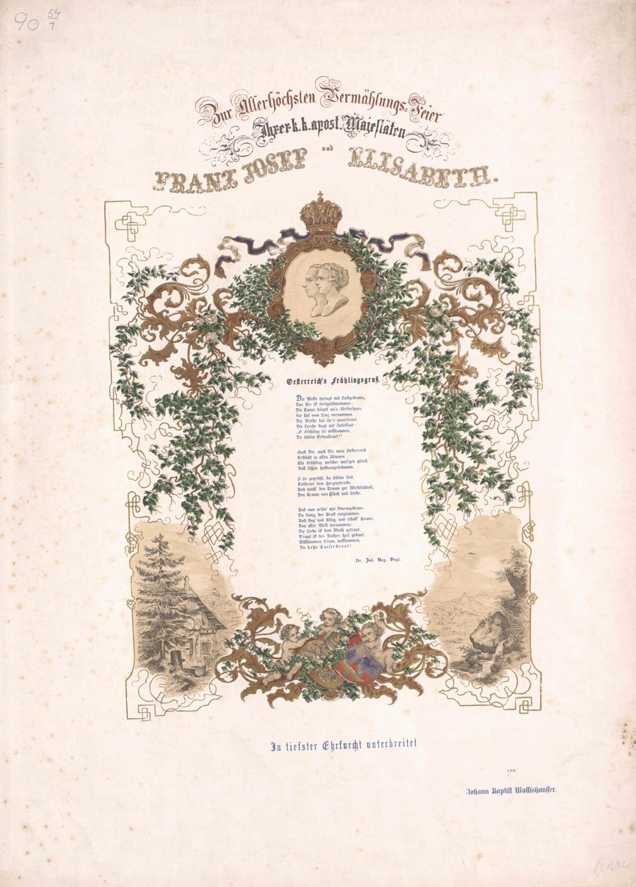 Rakouský císař František Josef I. od Artist Unknown