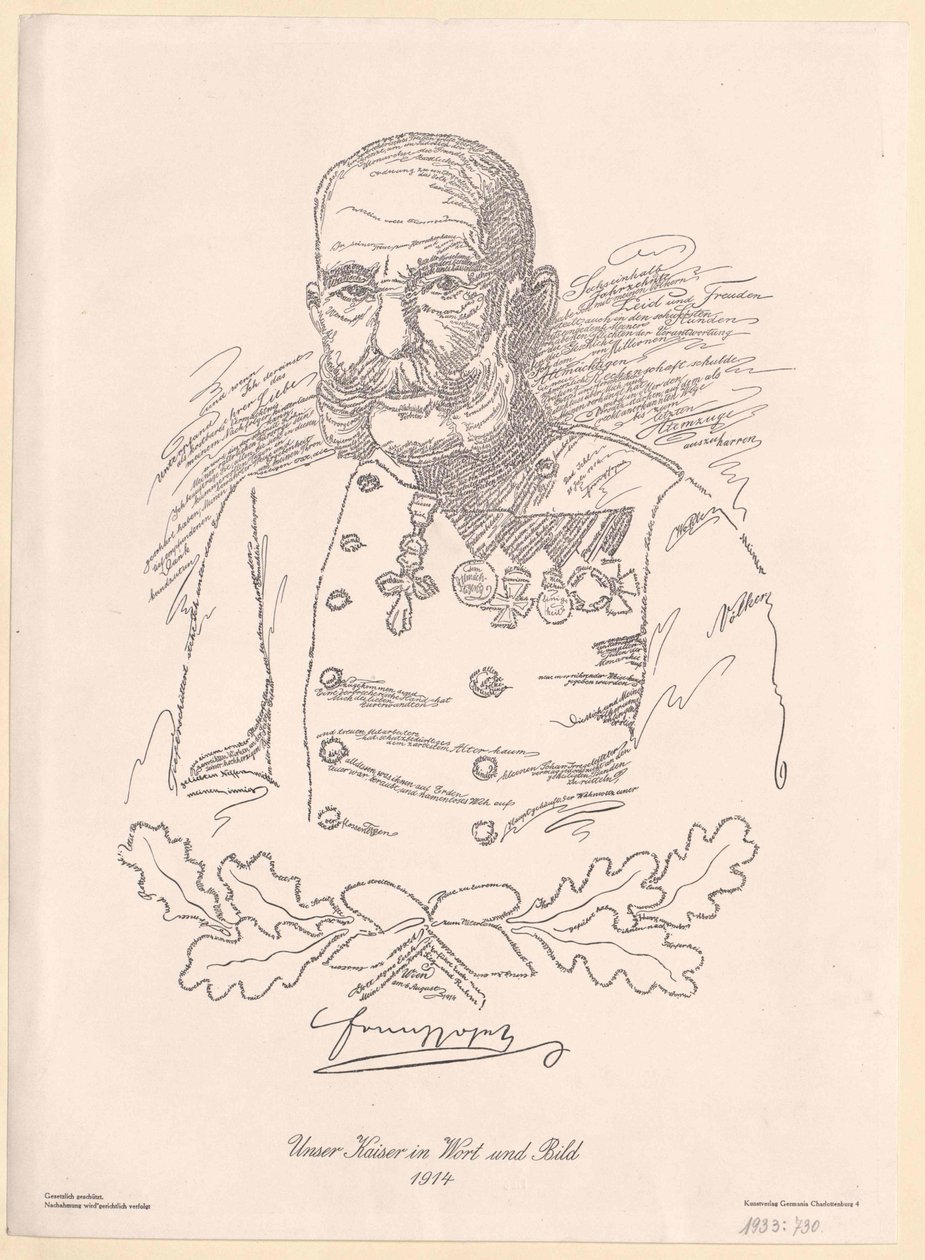 Rakouský císař František Josef I. od Artist Unknown