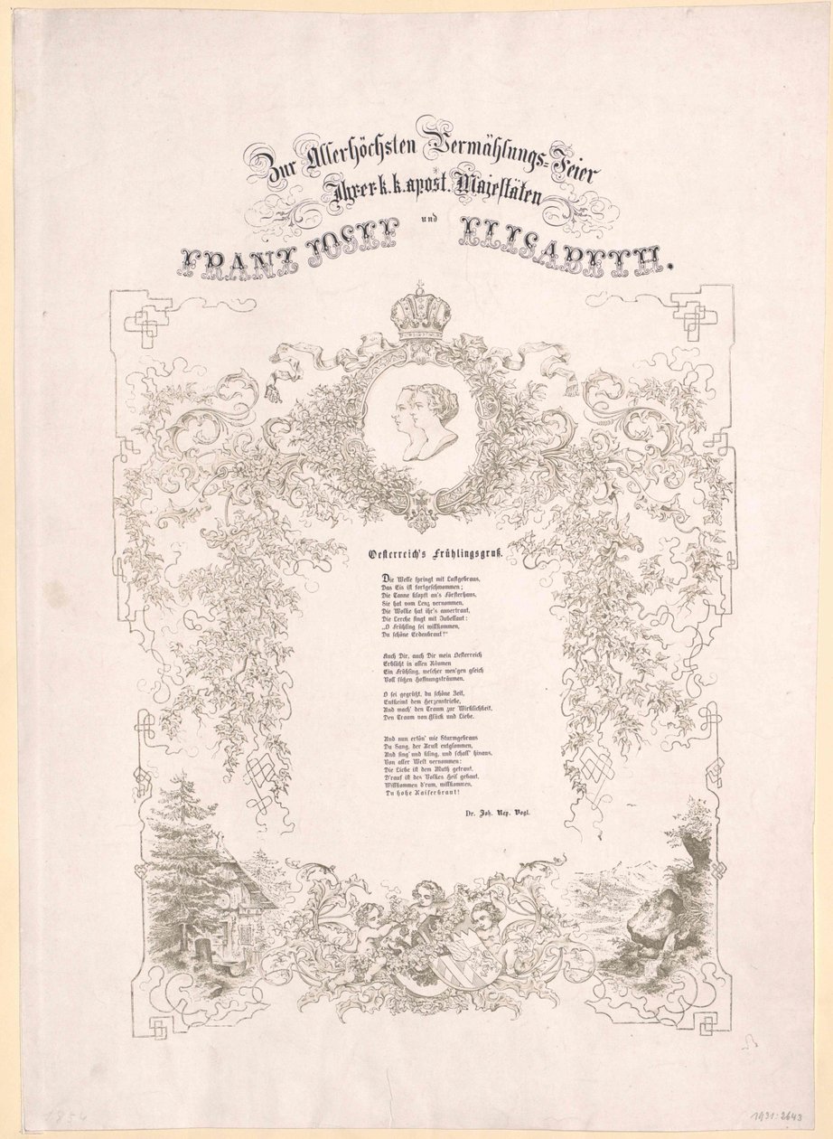 Rakouský císař František Josef I. od Artist Unknown