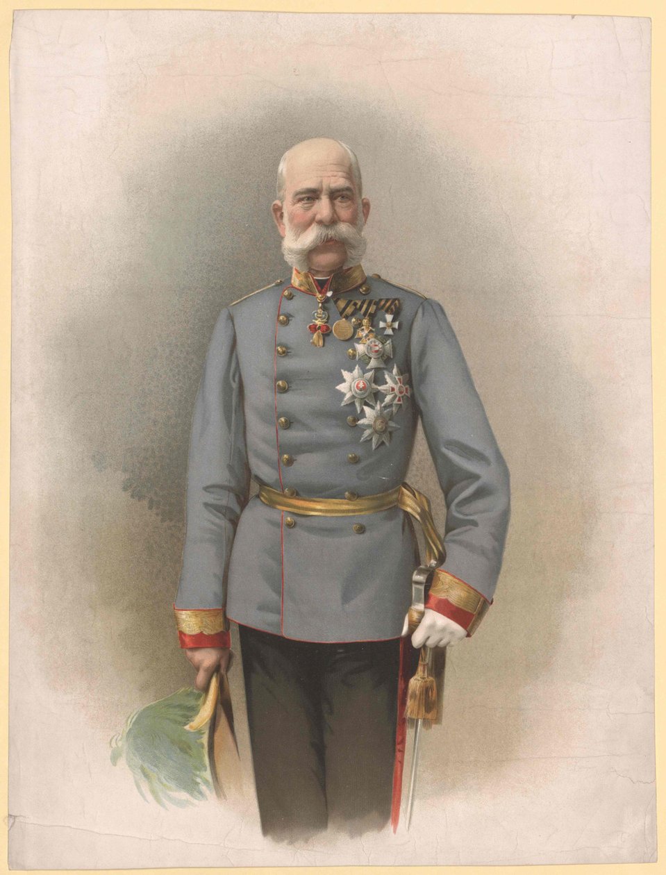 Rakouský císař František Josef I. od Artist Unknown