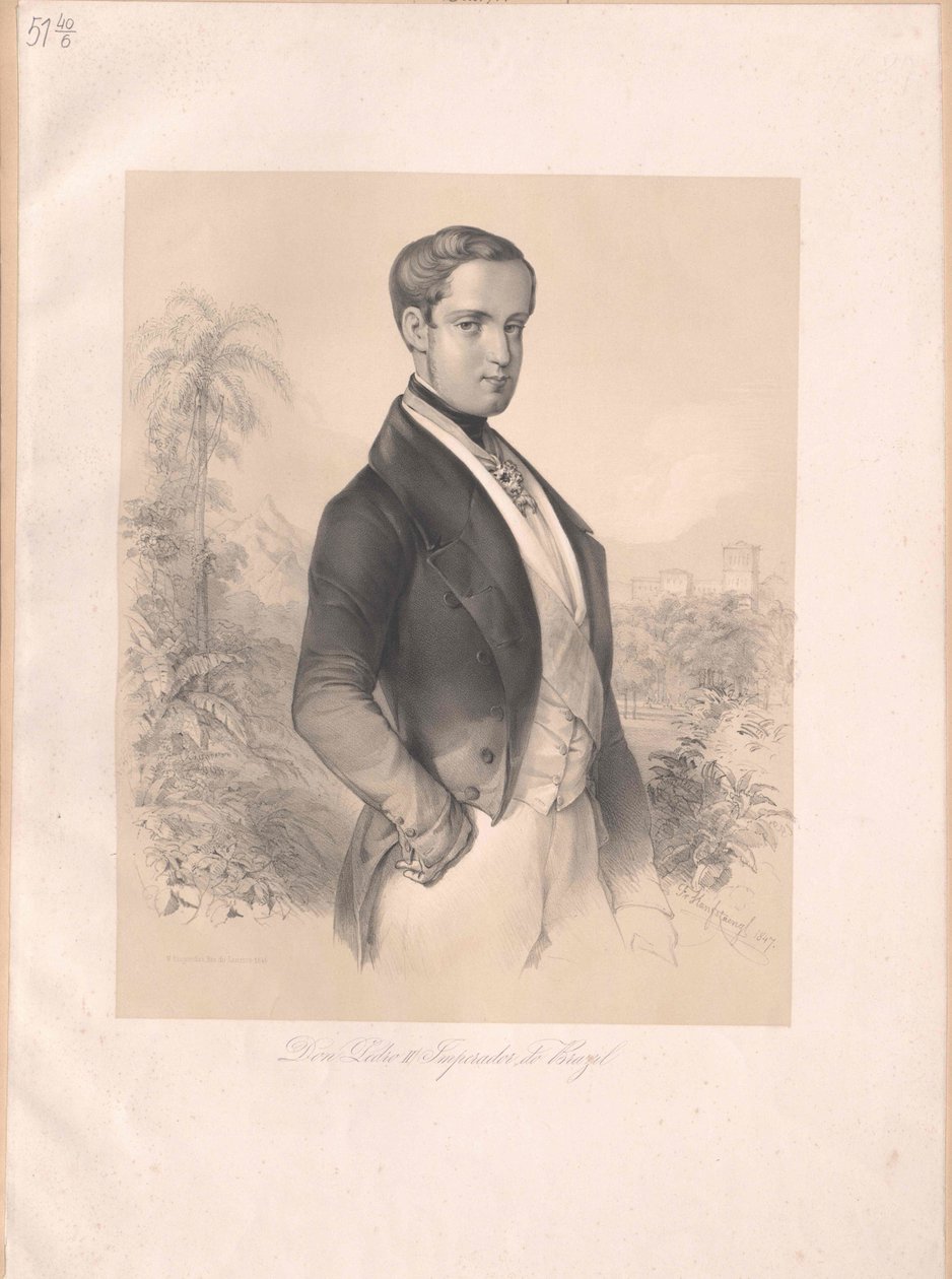 Brazilský císař Petr II. od Artist Unknown