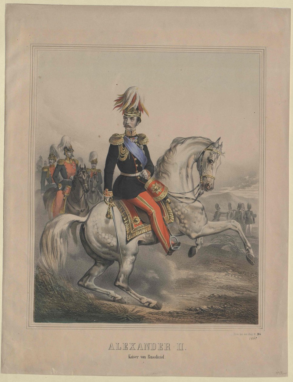 Ruský císař Alexandr II. od Artist Unknown
