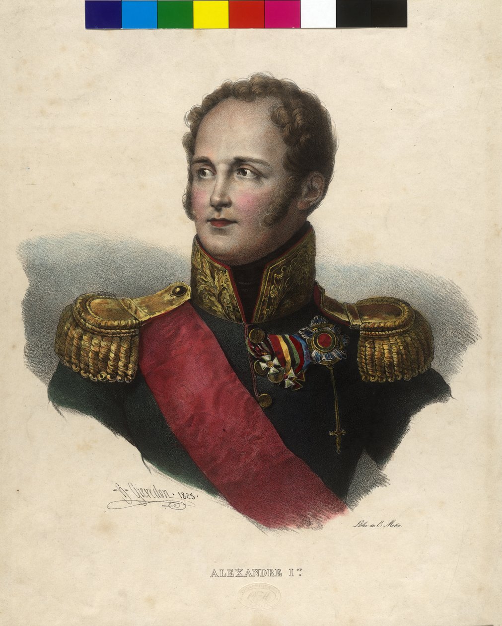 Ruský císař Alexandr I. od Artist Unknown