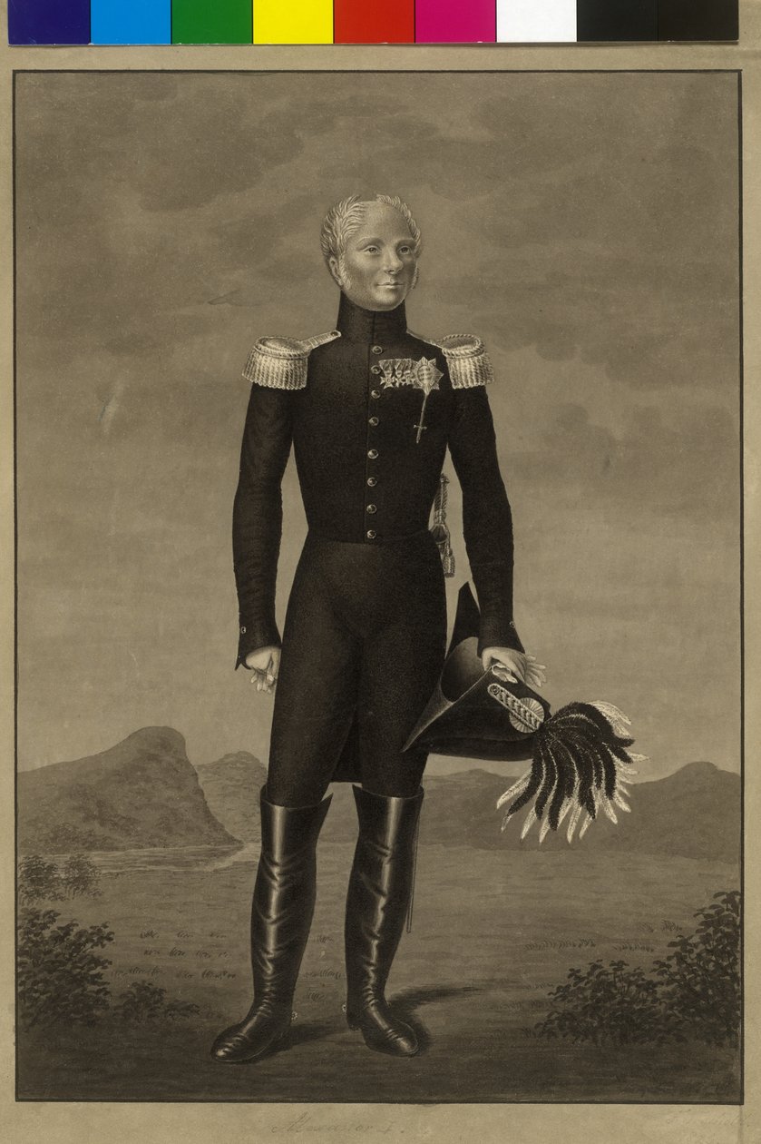 Ruský císař Alexandr I. od Artist Unknown