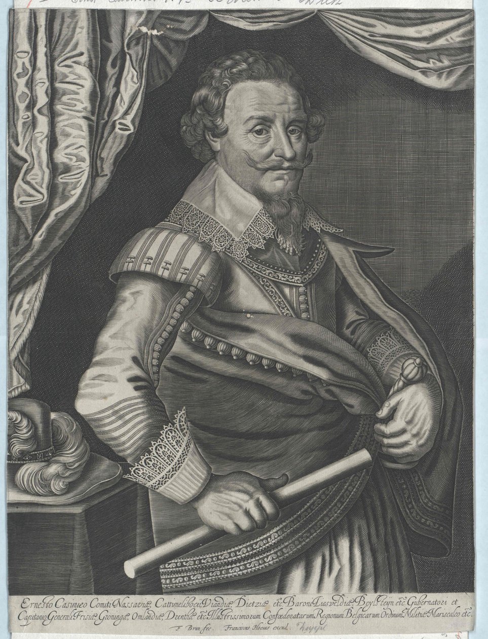 Ernst Casimir hrabě von Nassau-Dietz od Artist Unknown