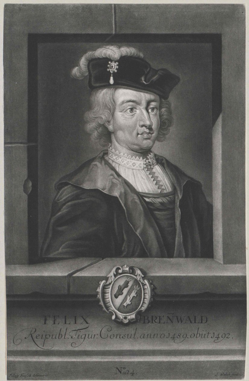 Felix Brennwald (tisk) od Artist Unknown