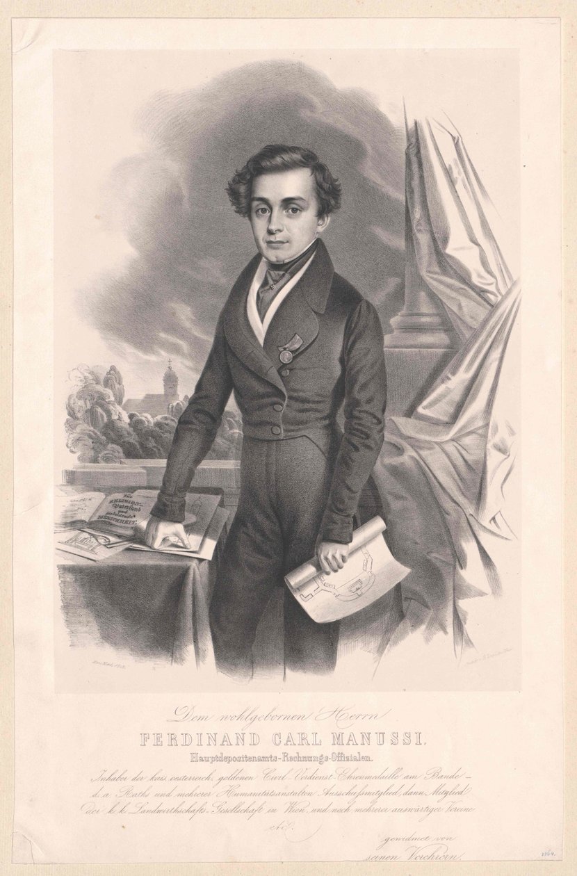 Ferdinand Karl šlechtic von Manussi od Artist Unknown
