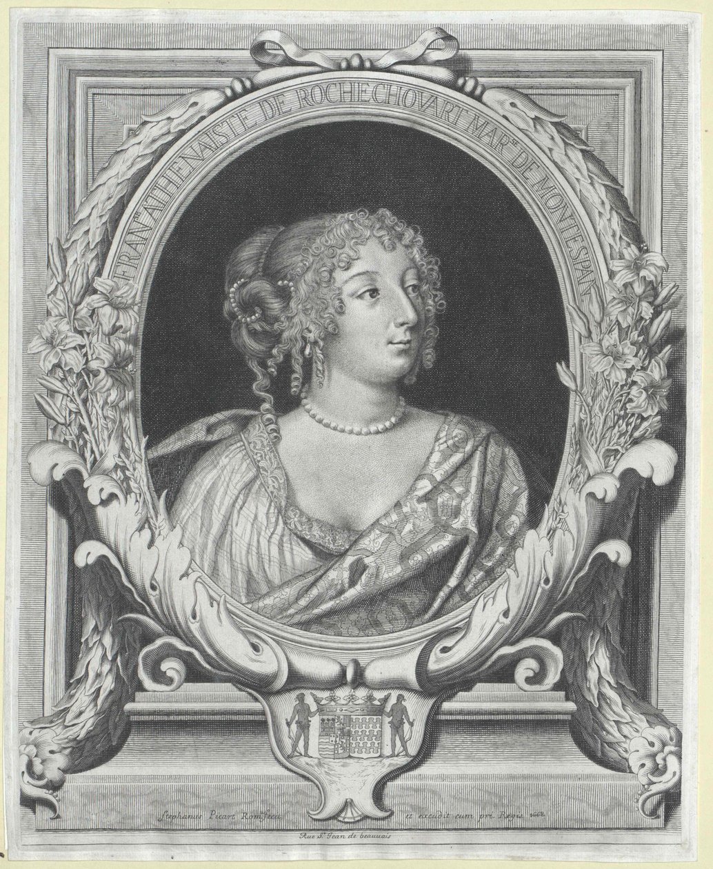 Fran006f0069s Ath006e0061is marquise de Montespan (tisk) od Artist Unknown
