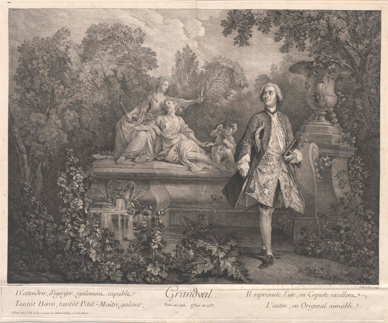 Francois Charles Racot de Grandval od Artist Unknown