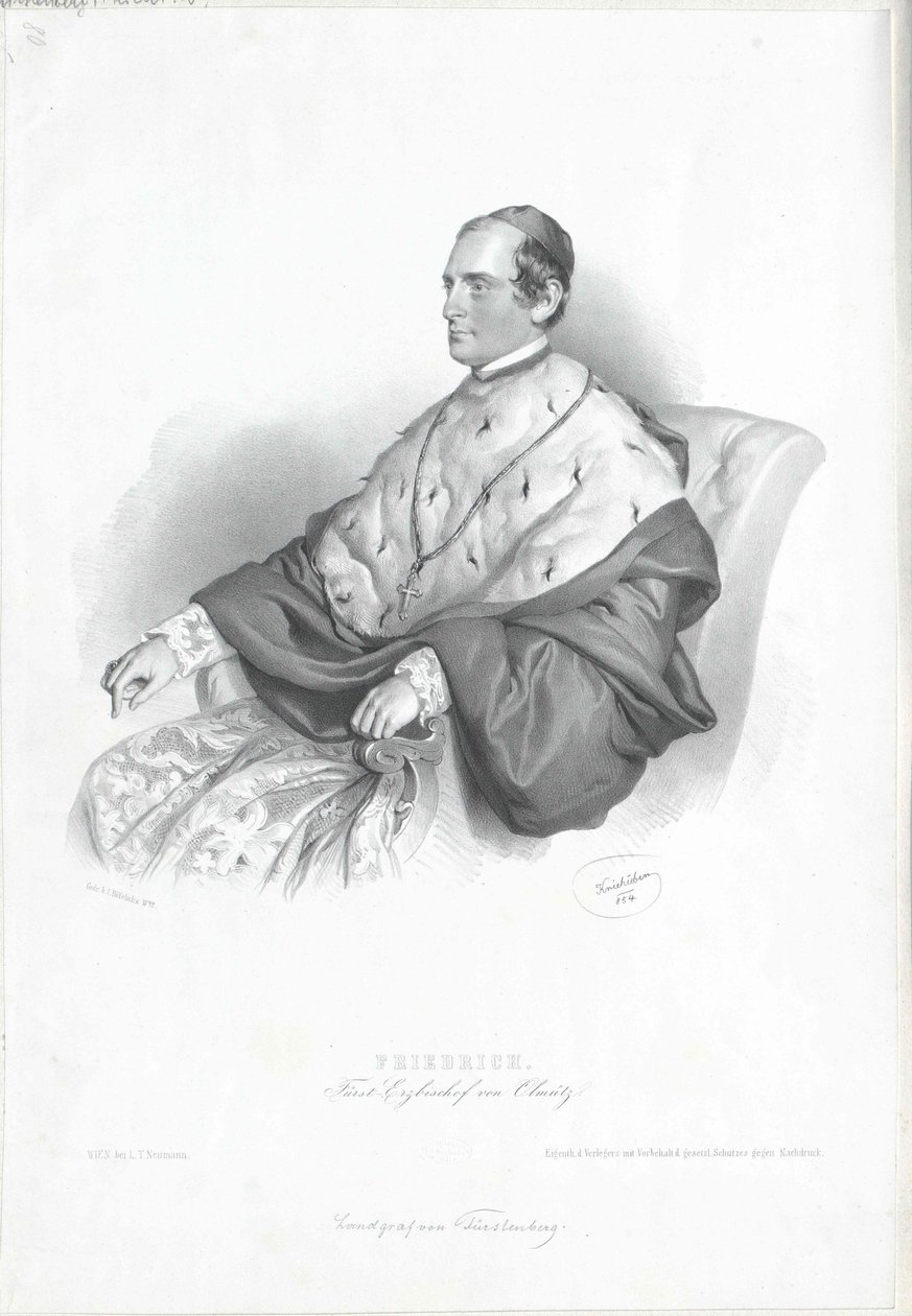 Frederick Egon landkrabě Fuerstenberg od Artist Unknown