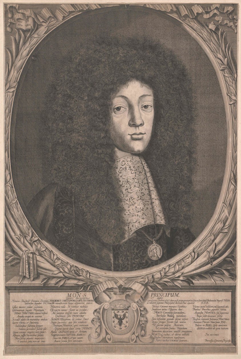 Friedrich Christoph hrabě z Fuerstenbergu (tisk) od Artist Unknown