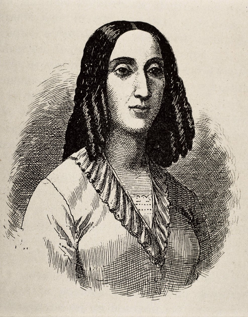 GORRITI, Juana Manuela (1818-1892), argentinská spisovatelka. Rytina. od Artist Unknown