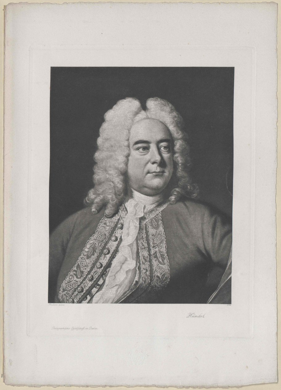 Georg Friedrich Haendel (tisk) od Artist Unknown