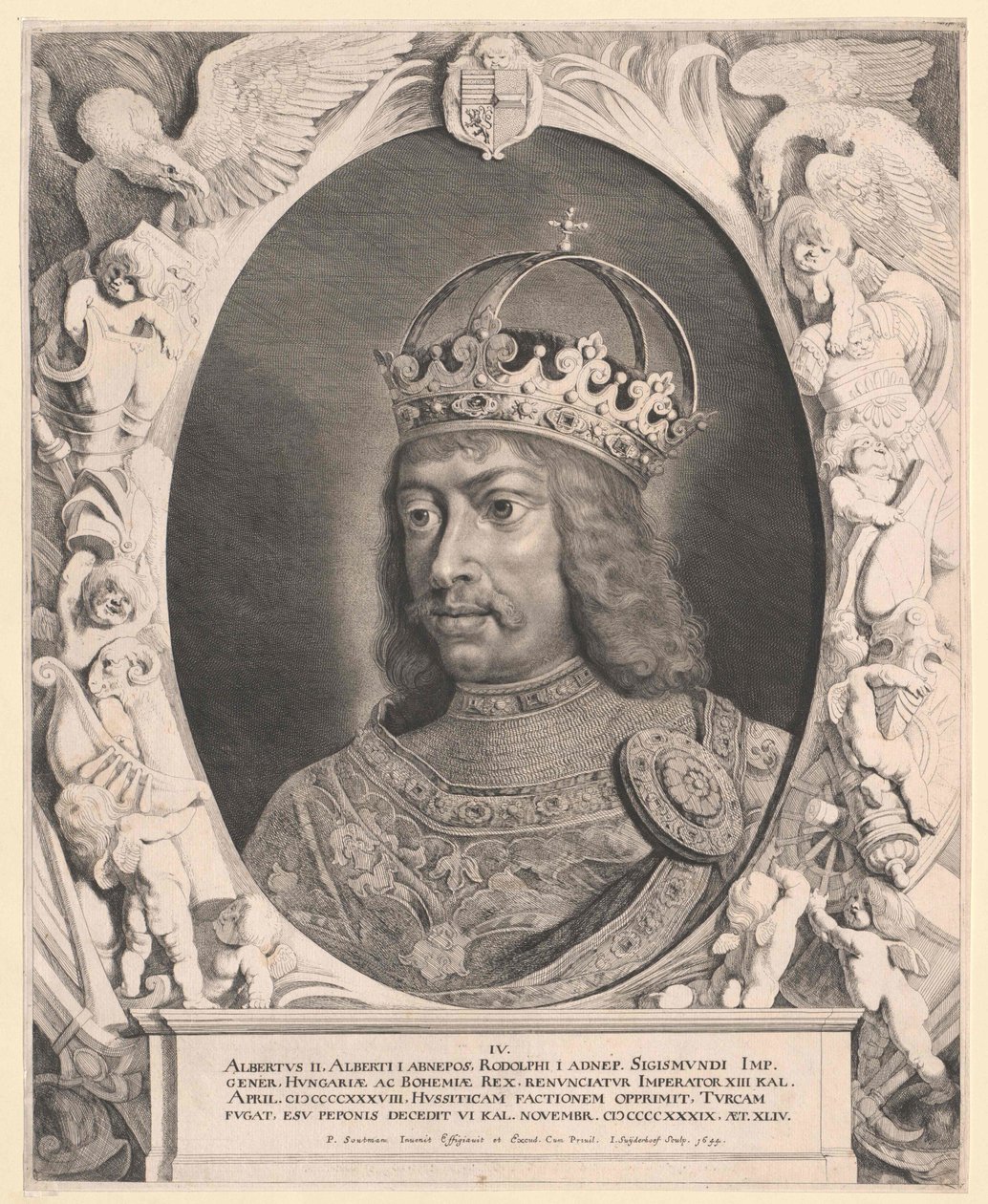 Německý král Albert II (tisk) od Artist Unknown