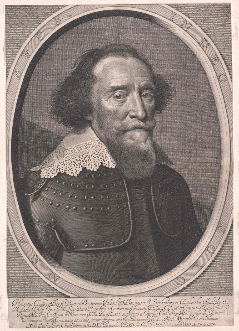 Jindřich hrabě von dem Bergh od Artist Unknown