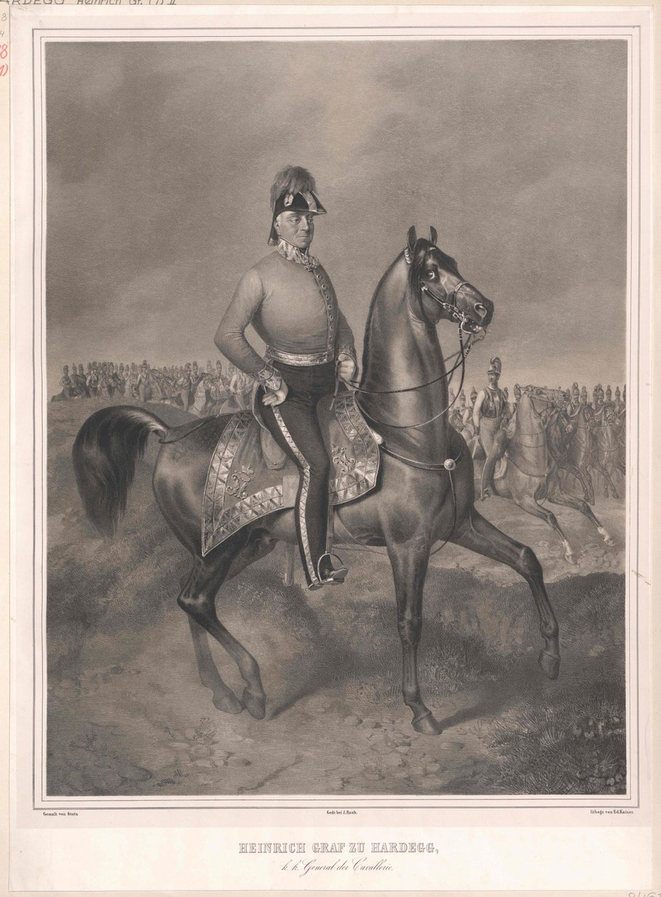 Henry hrabě Hardegg od Artist Unknown