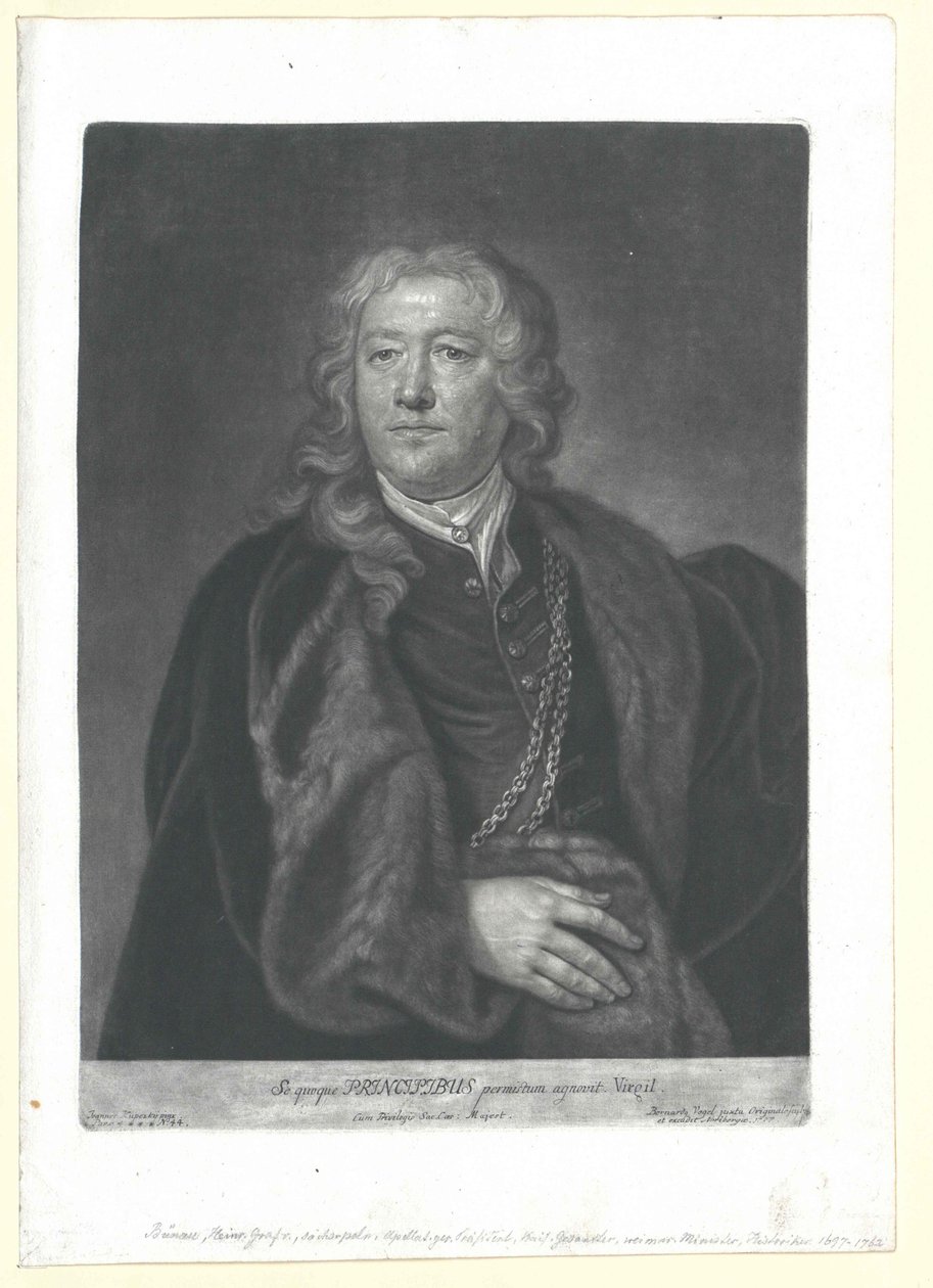 Jindřich hrabě von Buenau od Artist Unknown
