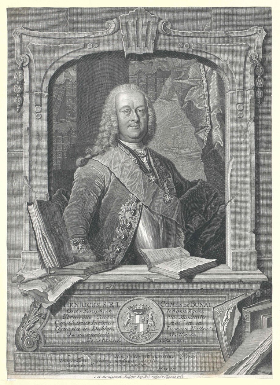 Jindřich hrabě von Buenau od Artist Unknown