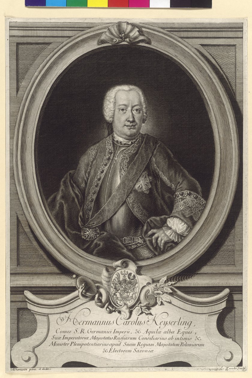 Hermann Karl hrabě Keyserlingk od Artist Unknown