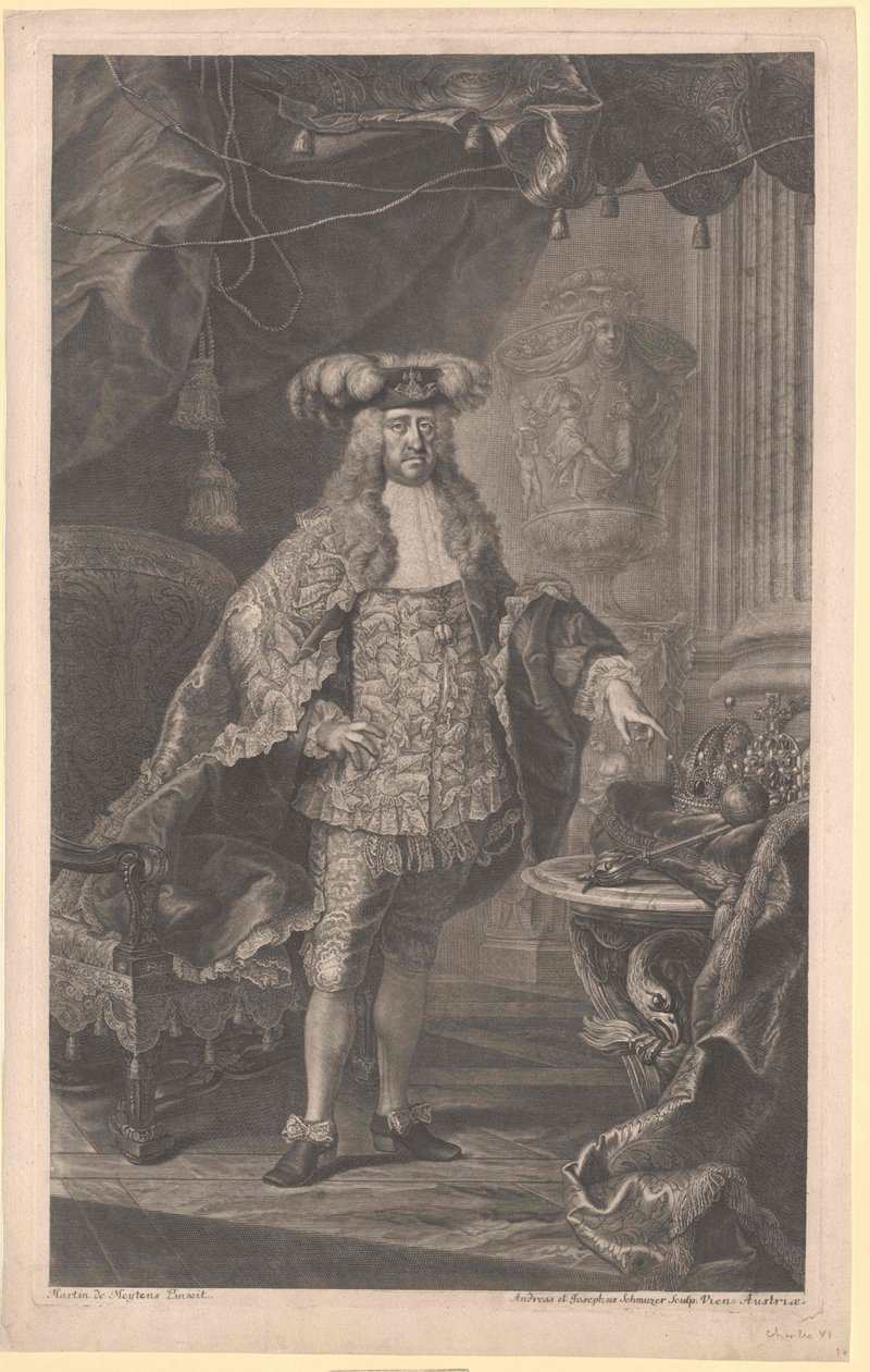 Císař Svaté říše římské Karel VI. od Artist Unknown