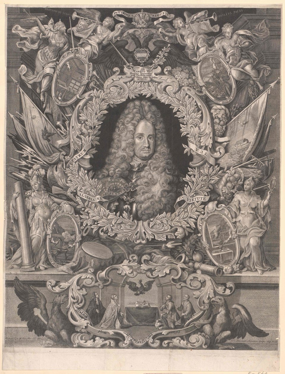 Císař Svaté říše římské Karel VI. od Artist Unknown