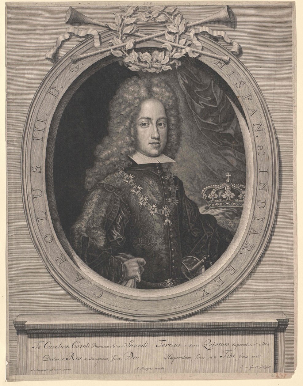 Císař Svaté říše římské Karel VI. od Artist Unknown