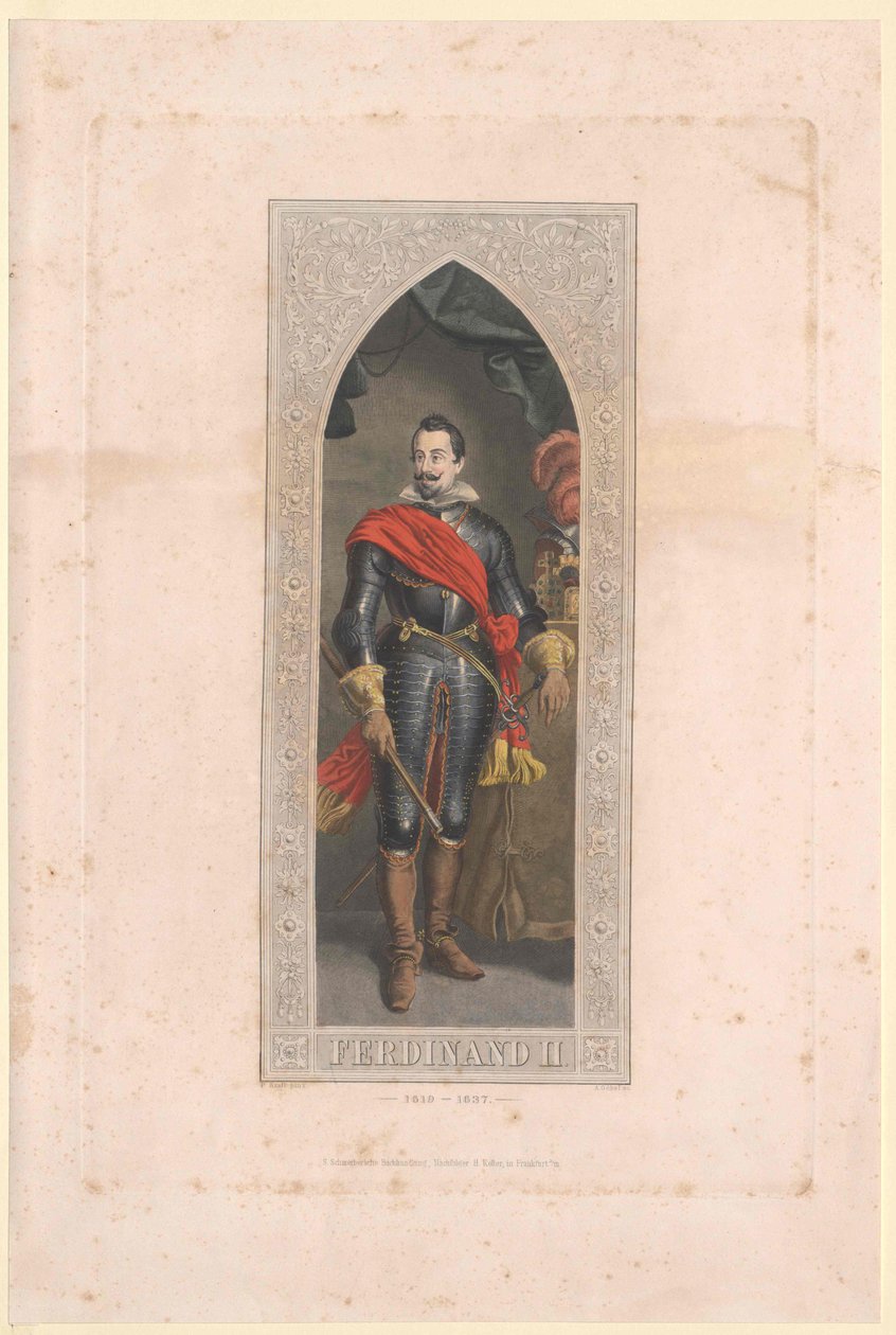 Císař Svaté říše římské Ferdinand II. od Artist Unknown