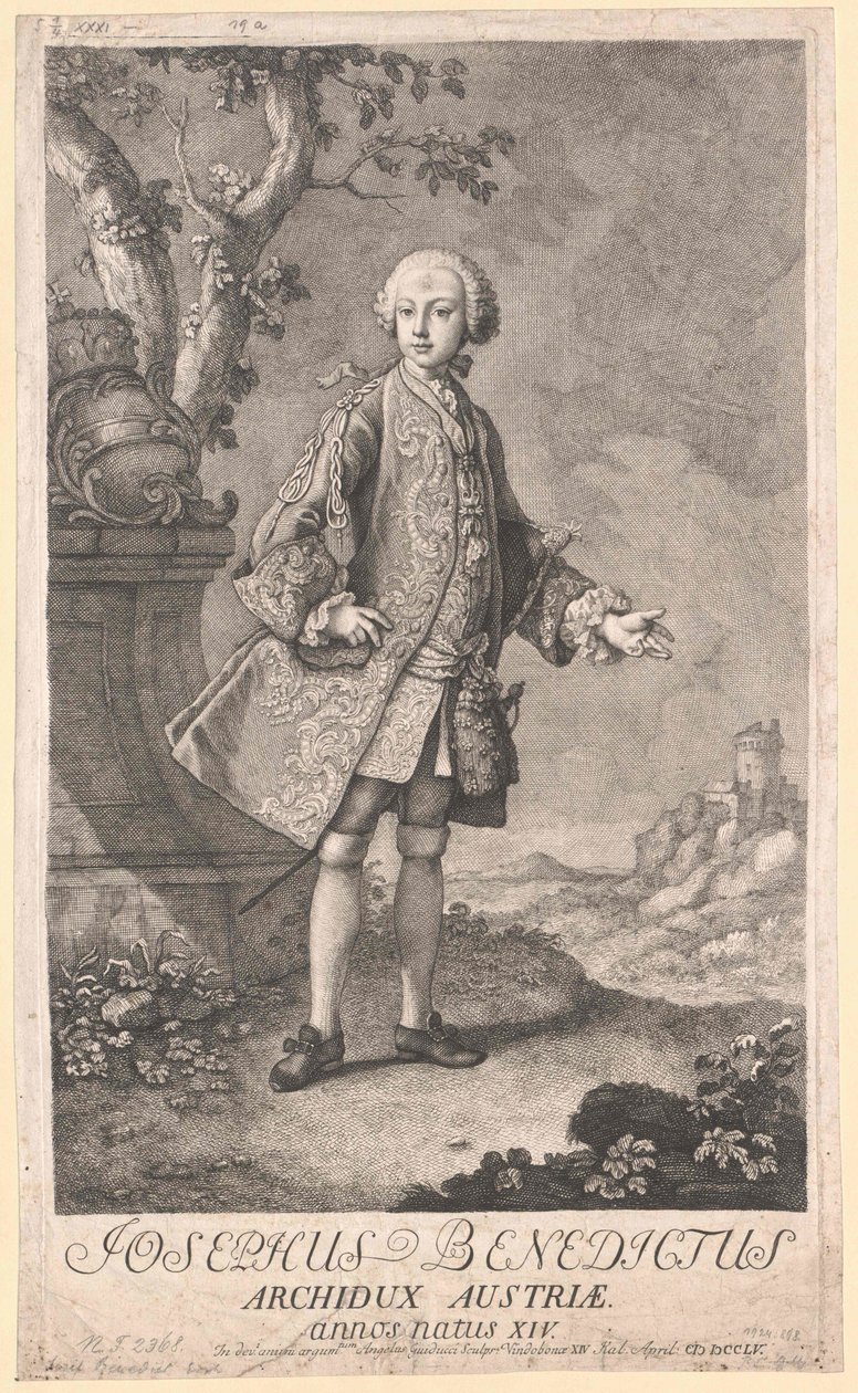 Císař Svaté říše římské Josef II. od Artist Unknown