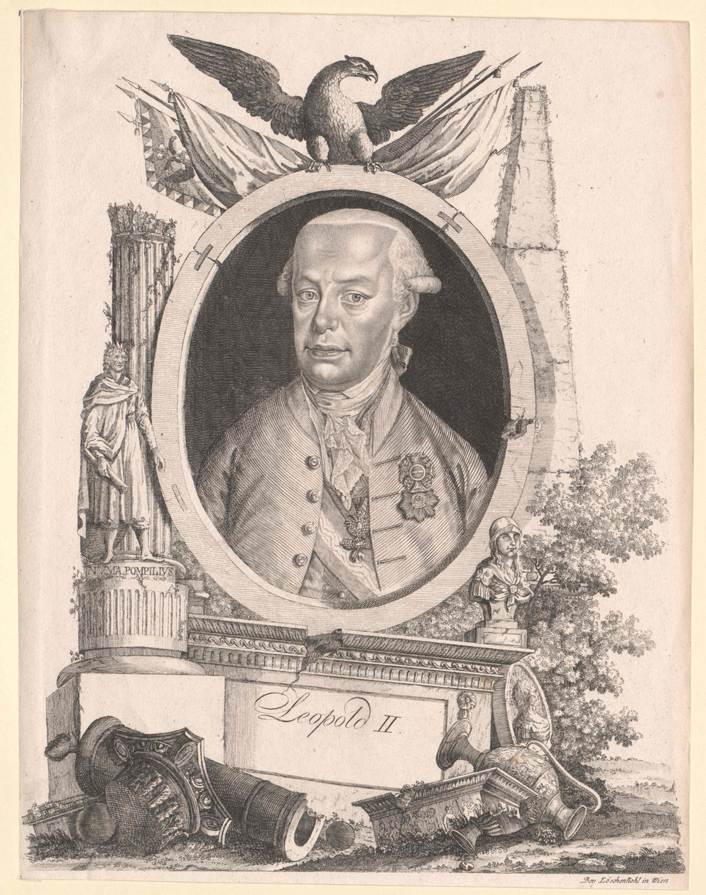 Císař Svaté říše římské Leopold II. od Artist Unknown