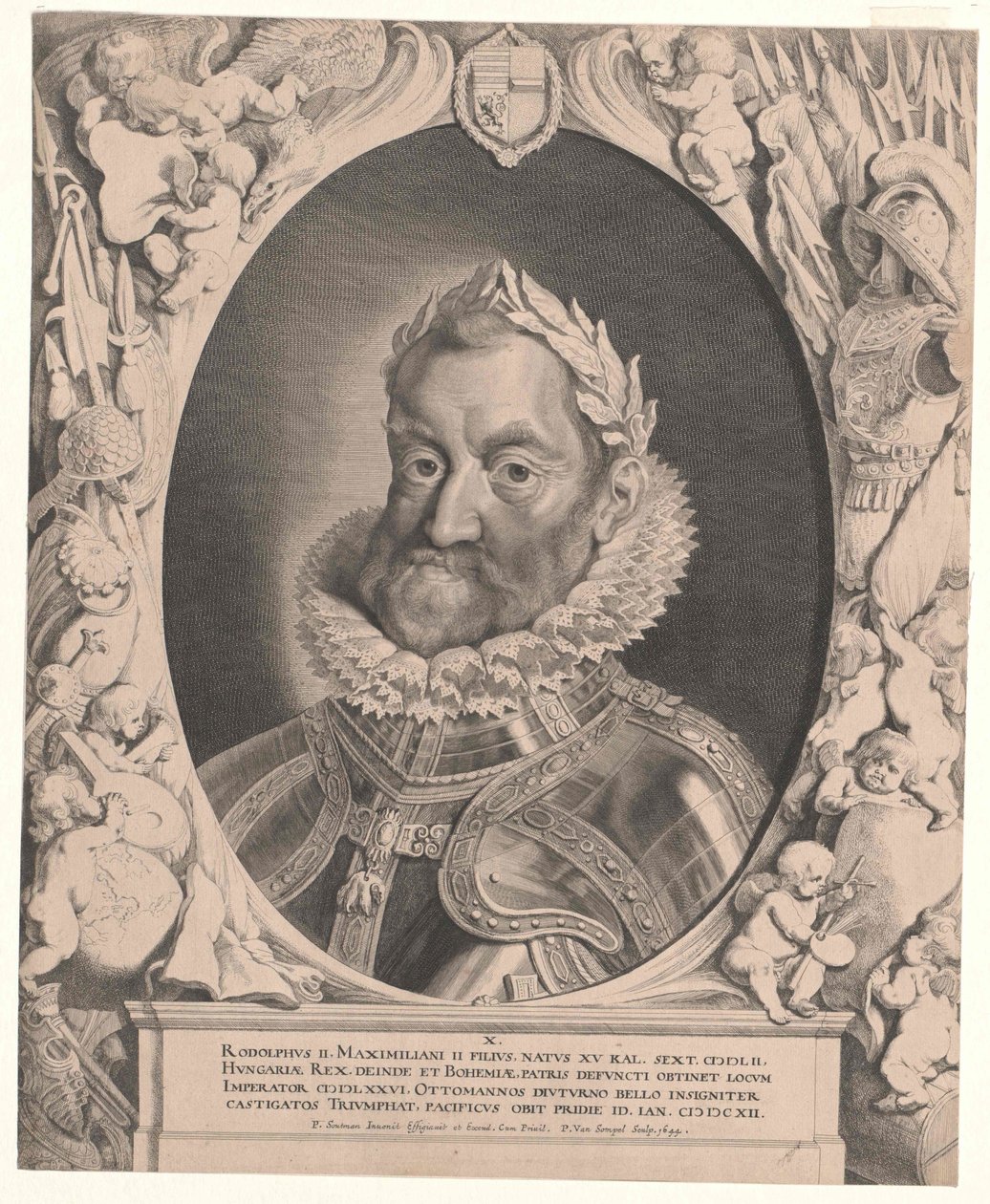 Císař Svaté říše římské Rudolf II. od Artist Unknown
