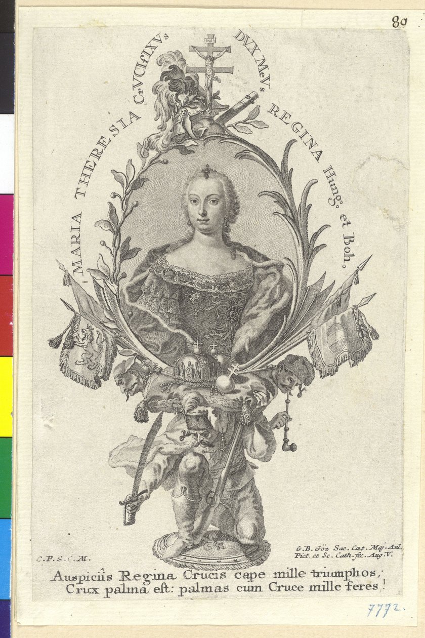 Svatá římská císařovna Marie Terezie od Artist Unknown