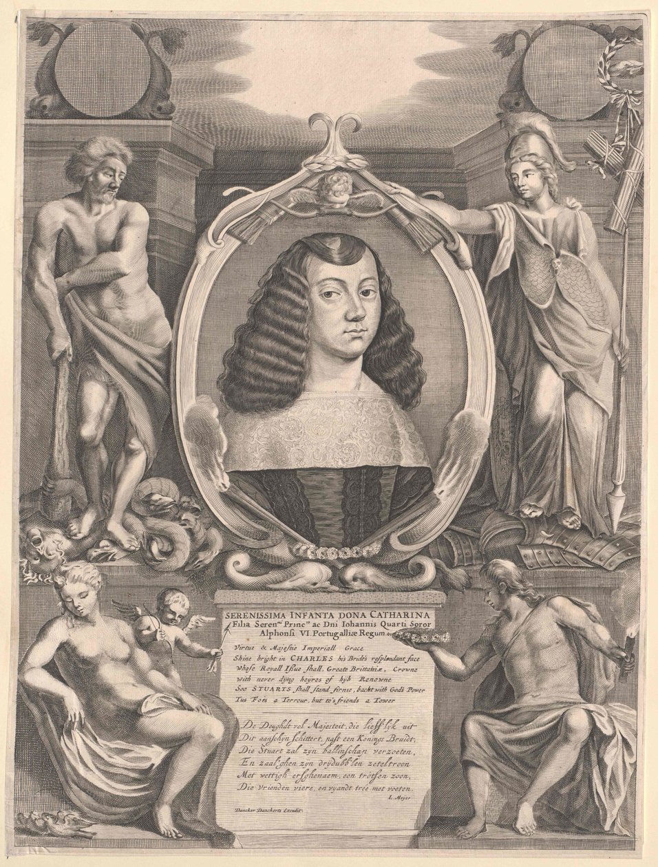 Portugalská infantka Katharina (tisk) od Artist Unknown