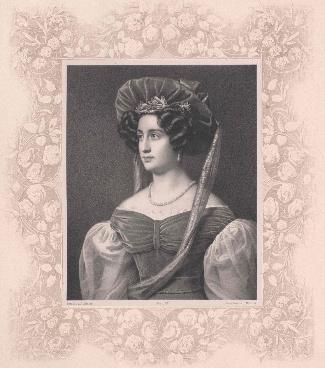 Isabella hraběnka z Tauffkirchenu (tisk) od Artist Unknown