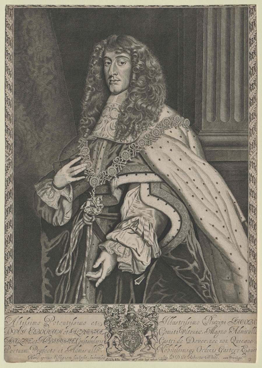 Jakob II., anglický král, od Artist Unknown