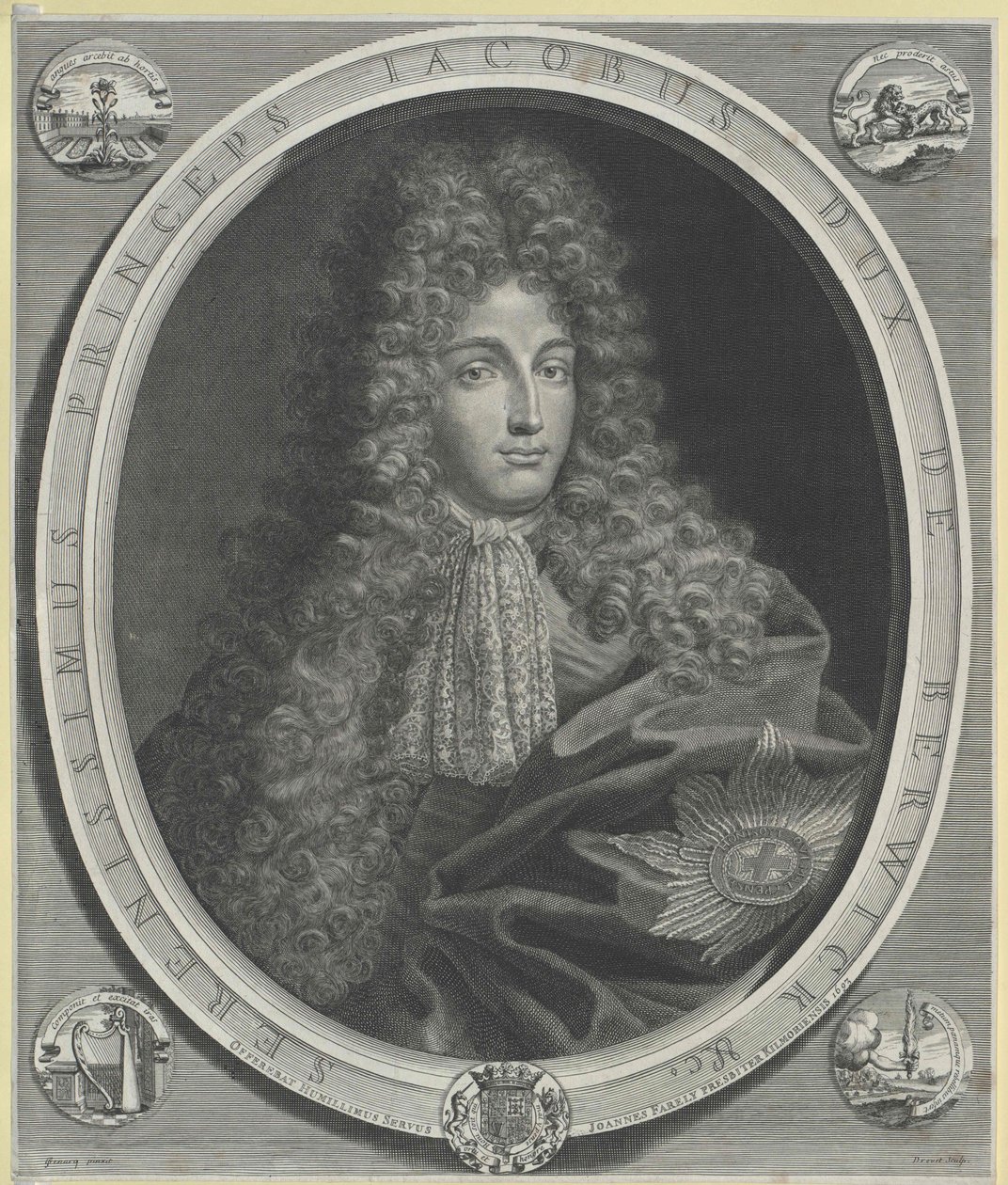 James Duke of Berwick Fitzjames (tisk) od Artist Unknown