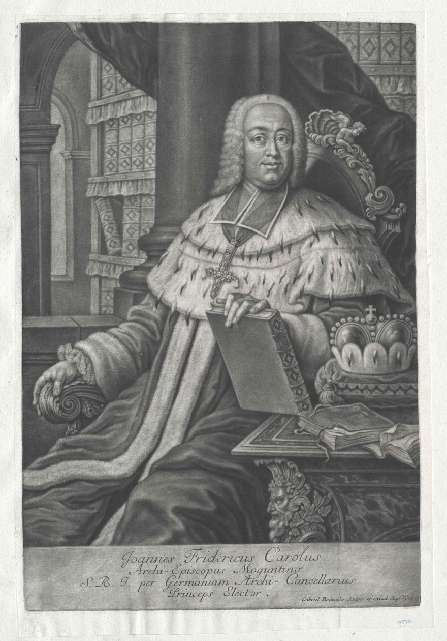 Johann Friedrich Carl hrabě Ostein od Artist Unknown