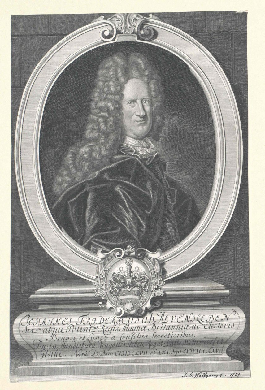 Johann Friedrich von Alvensleben (tisk) od Artist Unknown