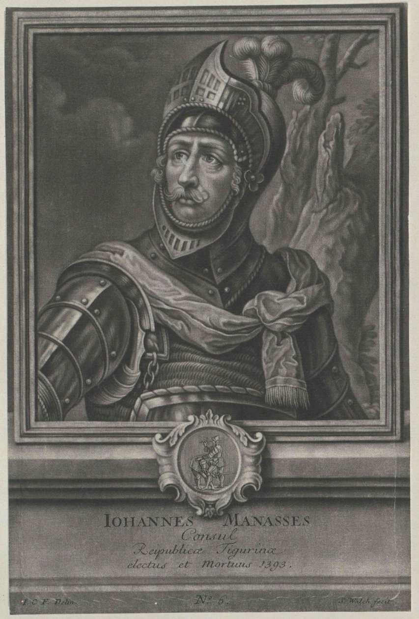 Johann Manasses (tisk) od Artist Unknown