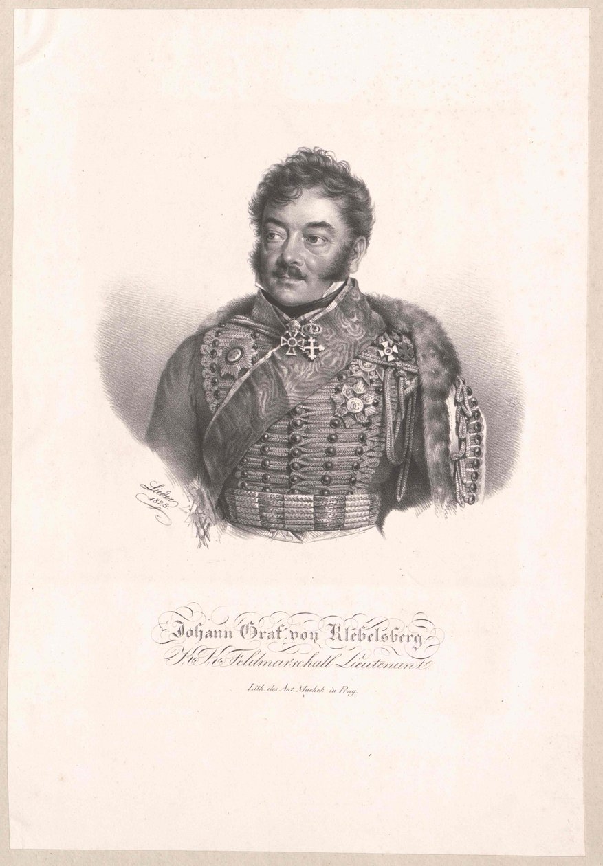 Johann Nepomuk hrabě z Klebelsbergu od Artist Unknown