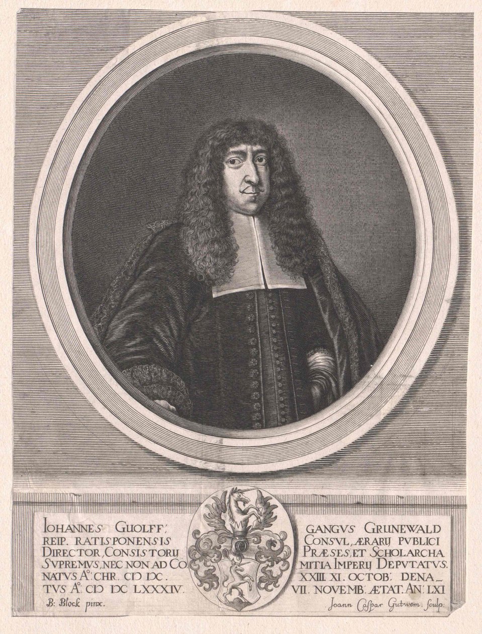 Johann Wolfgang Gruenewald (tisk) od Artist Unknown