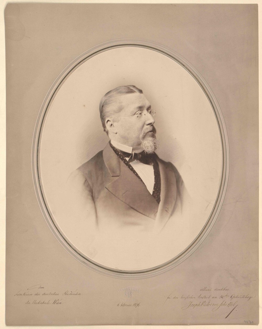Joseph Viktor von Scheffel (tisk) od Artist Unknown